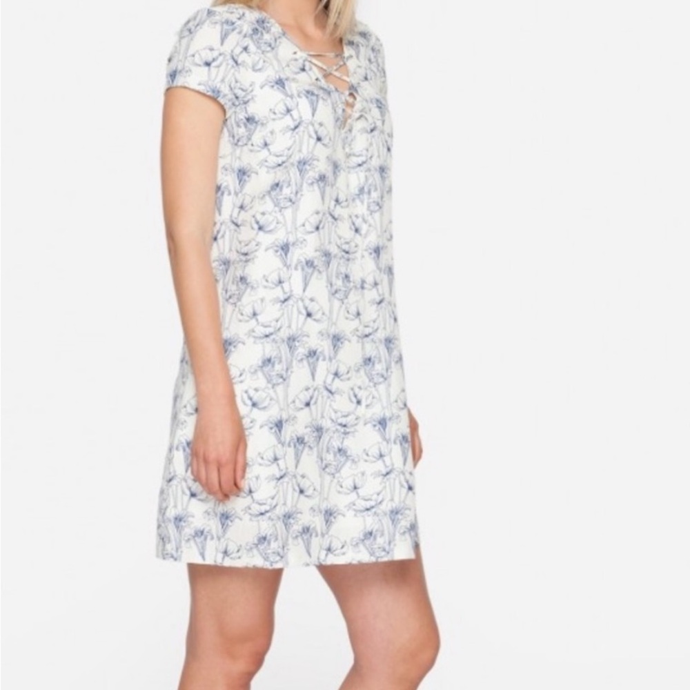 NWOT Johnny Was White Lillies Dress